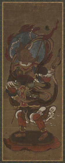 One of the twelve deva: Fu-ten (Vayu), late 15th-early 16th century. Creator: Unknown.