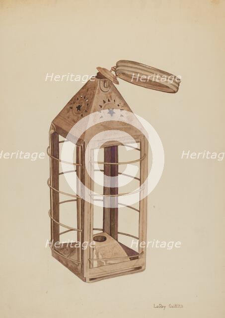 Pioneer Lantern, c. 1941. Creator: LeRoy Griffith.