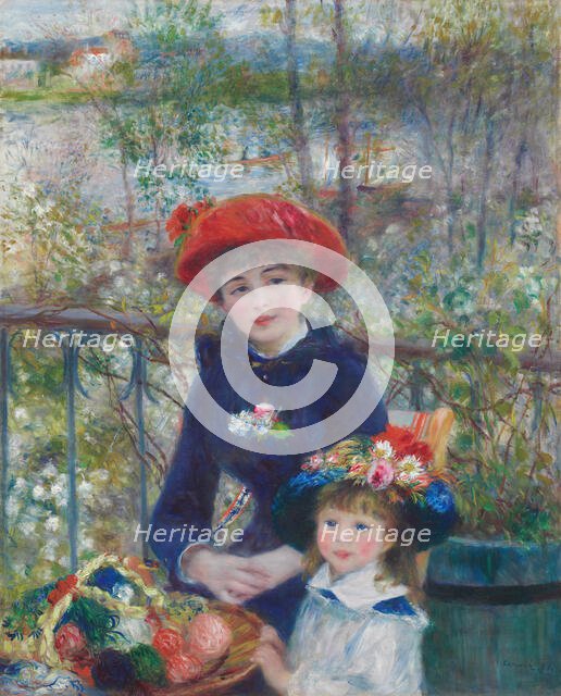 Two Sisters (On the Terrace), 1881. Creator: Pierre-Auguste Renoir.