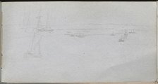 Sketchbook, page 94: Seascape. Creator: Ernest Meissonier (French, 1815-1891).