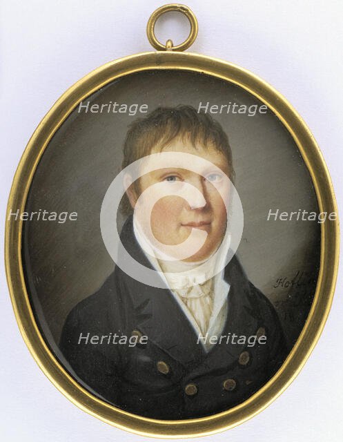 Portrait of a man, 1811. Creator: Salomon Hofling.