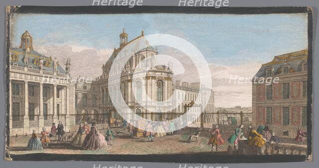 View of the Palace of Versailles, 1700-1799. Creators: Anon, Jacques Rigaud.