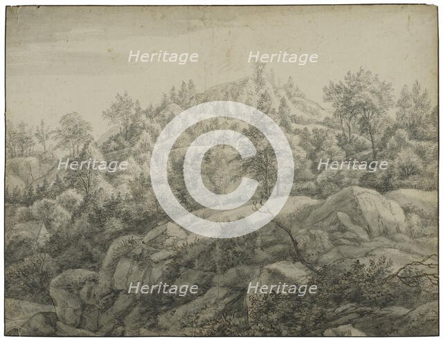 Mountain slope with rocks. Creator: Anthonie Waterloo.