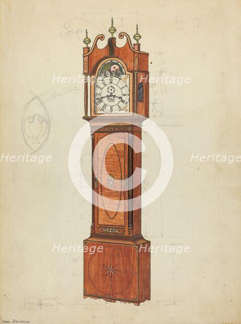 Tall Clock, c. 1935. Creator: John Dieterich.