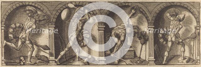 Les divers pourtraicts et figures X, c. 1600. Creator: Master AD.