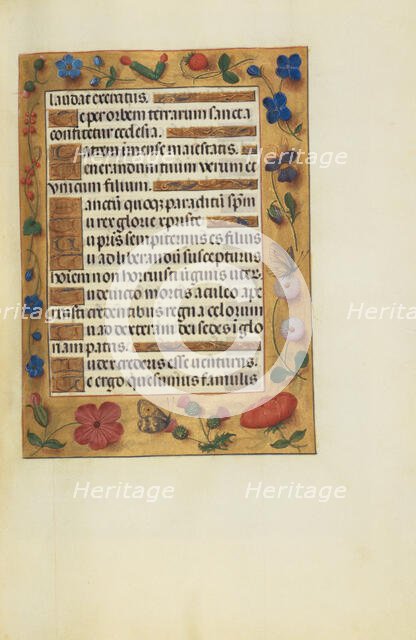 Decorated Text Page; Spinola Hours, about 1510-1520. Creator: Unknown.