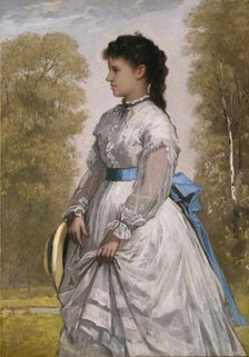 Portrait of Agnes Elizabeth Claflin, 1873. Creator: William Morris Hunt.