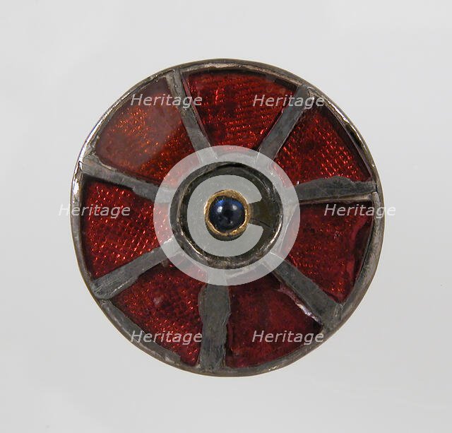 Disk Brooch, Frankish, 6th century. Creator: Unknown.