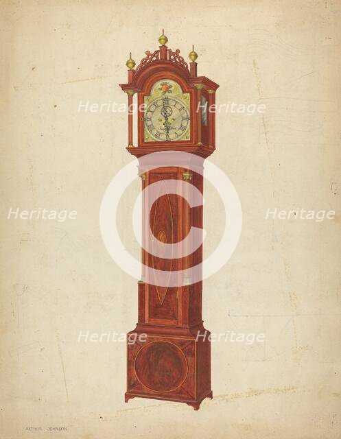 Tall Clock, c. 1938. Creator: Arthur Johnson.