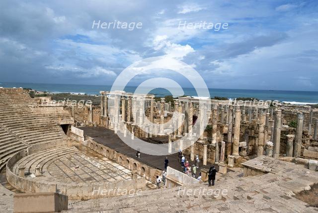 Libya, Leptis Magna, Theatre, 2007. Creator: Ethel Davies.