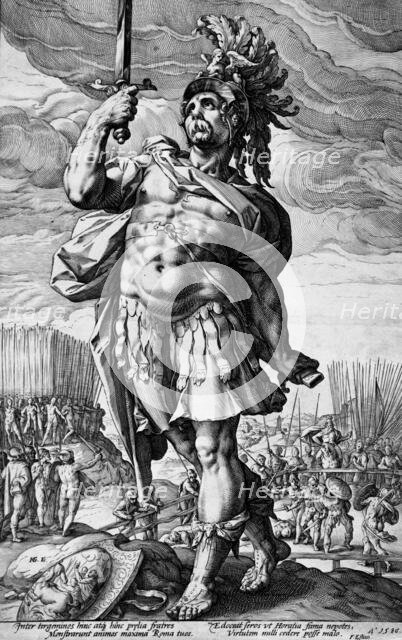 Publis Horatius, 1586. Creator: Hendrik Goltzius.