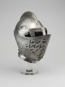 Close Helmet, Landshut, 1551, possibly 1557. Creator: Possibly by the workshop of Wolfgang Grosschede.