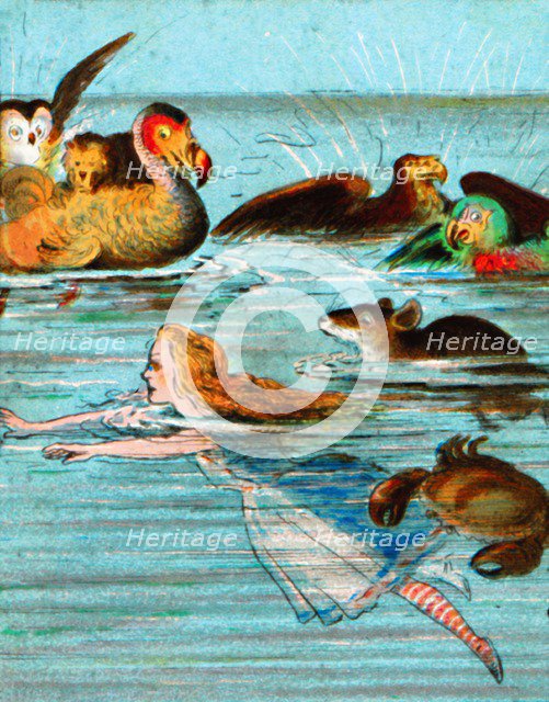 'There was a mouse splashing about', c1900.  Artist: Unknown.