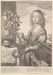 Ver - Spring (Three-quarter-length seasons), 1641. Creator: Wenceslaus Hollar.