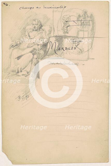 Study for "Marbles", 1890. Creator: James Henry Moser.