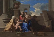 The Holy Family on the Steps, 1648. Creator: Nicolas Poussin (French, 1594-1665).