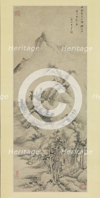 Clearing after Rain over Streams and Mountains, dated 1662. Creator: Wang Hui.