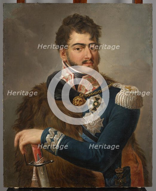 Portrait of Prince Józef Poniatowski (1763-1813), after 1814. Creator: Antoni Stanislaw Brodowski.
