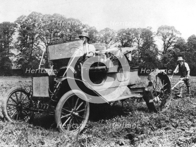 Model T Ford with Stephenson agricultural conversion, Sussex, 1917. Artist: Unknown