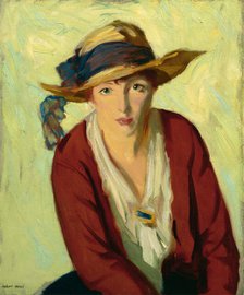 The Beach Hat, 1914. Creator: Robert Henri.