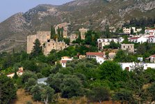 Village and abbey of Bellapais, North Cyprus.
