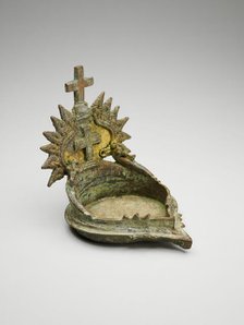 Oil Lamp with Christian Crosses, 16th/17th century. Creator: Unknown.