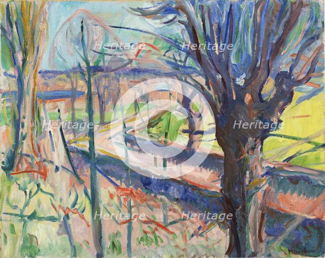 Spring day on Jeløya (Vårdag på Jeløya), 1915. Creator: Munch, Edvard (1863-1944).