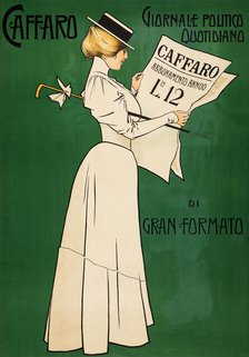 Caffaro, Primo Giornale Di Genova , 1898. Creator: Villa, Aleardo (1865-1906).
