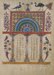 Canon Table Page; Zeyt'un Gospels, 1256. Creator: T'oros Roslin.