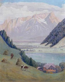 Mountain lake, 1911. Creator: Max Kahrer.
