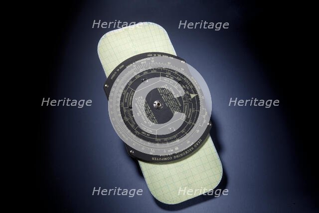 Dead Reckoning, E-6B, Prototype, 1942. Creator: Felsenthal Instrument Co.