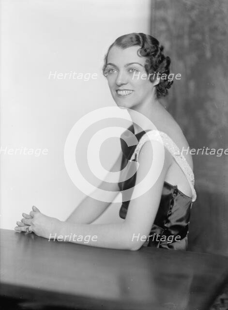Mrs W.C. Bullock, Portrait, 1933. Creator: Harris & Ewing.