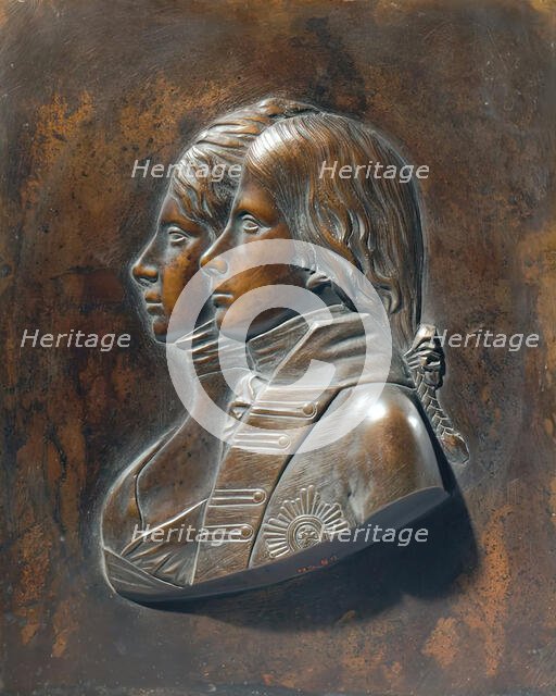 Friedrich Wilhelm III as crown prince with wife Luise von Mecklenburg-Strelitz, before 1797. Creator: Johann Gottfried Schadow.