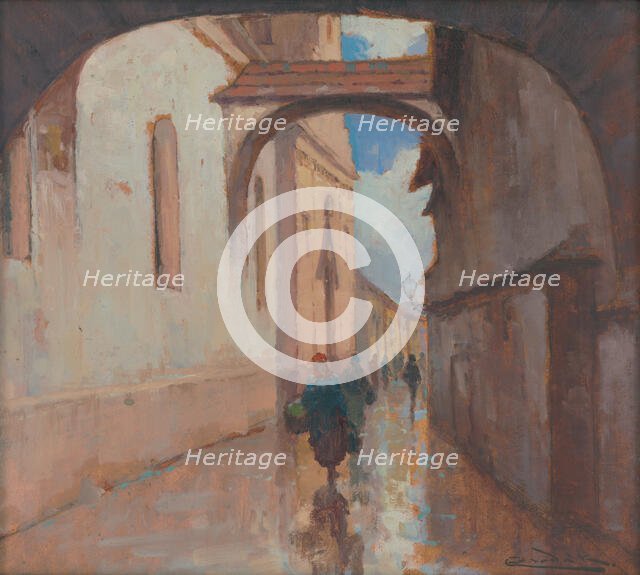 Hrnciarska ulica, Kosice, 1910-1915. Creator: Ludovit Cordak.