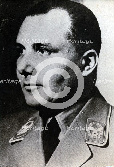 Martin Bormann, prominent Nazi official, c1930s-c1940s. Artist: Unknown