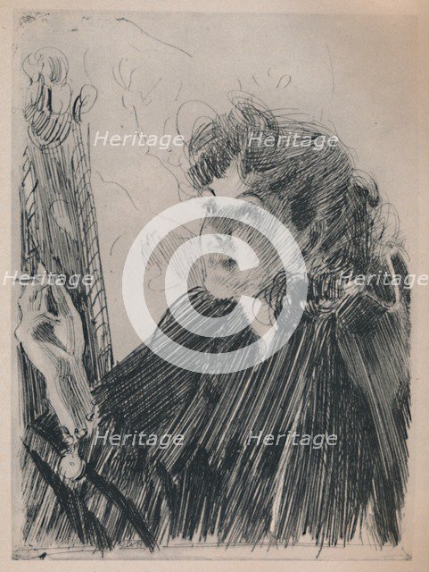 'The Cigarette Dance', c.1890s, (1946). Artist: Anders Leonard Zorn.