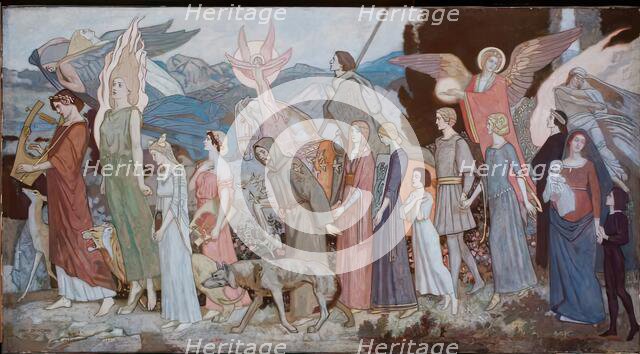 Masque of Love, 1900-1924. Creator: John Duncan.