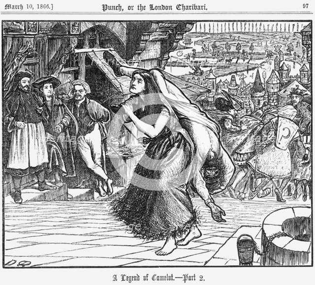 'A Legend of Camelot - Part 2', 1866. Artist: George du Maurier