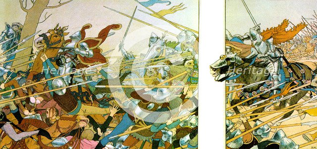 Illustration from the book La Vie de Jeanne d'Arc, 1896. Artist: Louis Maurice Boutet de Monvel