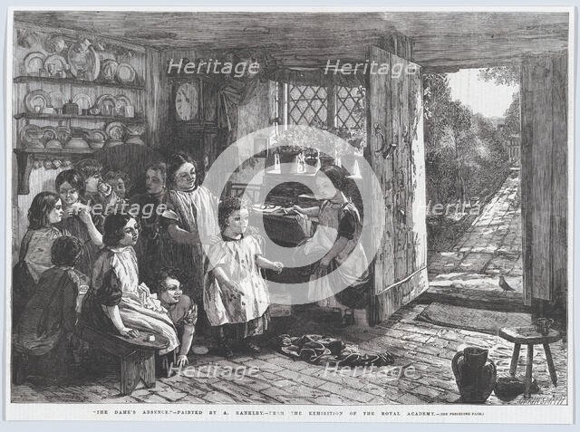 The Dame's Absence, from "Illustrated London News", July 4, 1857. Creator: Harvey Orrin Smith.