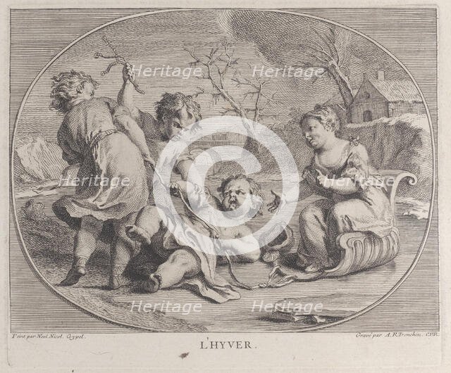 Winter (L'Hyver), 1740-60. Creator: Antoine R. Tronchon.