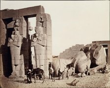 The Rameseum of El-Kurneh, Thebes, 1857. Creator: Francis Frith.