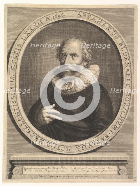Portrait of Abraham Bloemaert, 17th century. Creator: Nicolas Visscher.