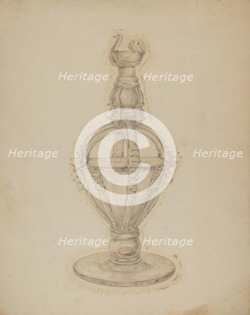 Bottle, 1935/1942. Creator: Van Silvay.