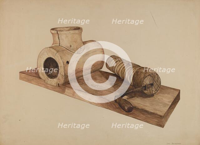 Potato Grinder, c. 1940. Creator: Doris Hollingsworth.