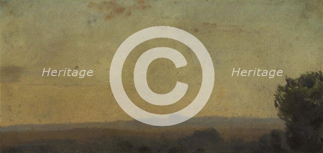 Paysage d'Italie, between 1859 and 1864. Creator: Jean Jacques Henner.