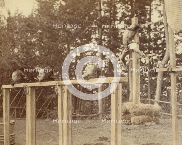 Japanese Criminals Crucified and Beheaded, 1863-1868. Creator: Felice Beato.