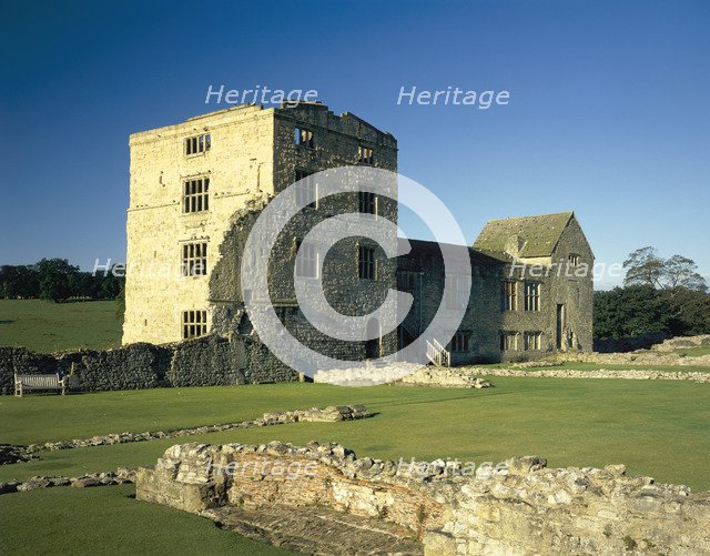 View of the Tudor mansion, Helmsley Castle, North Yorkshire, 1987. Artist: Unknown