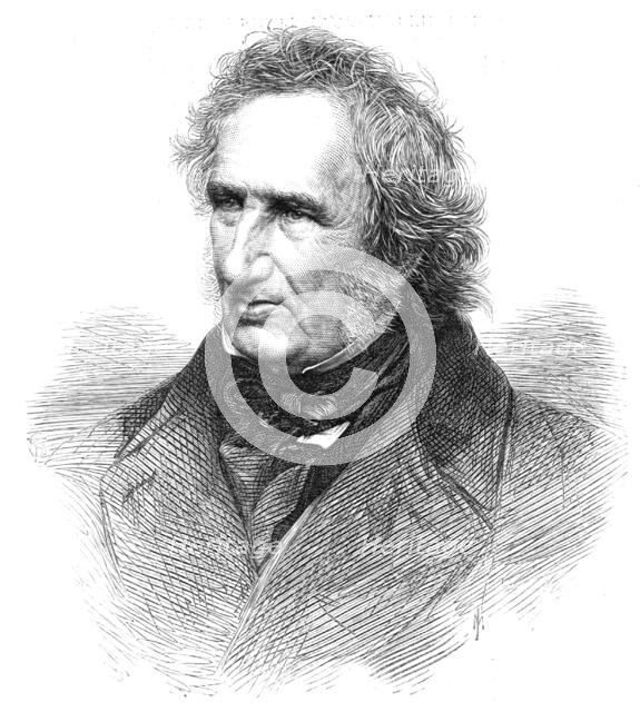 The late Mr. John Burnet, engraver, 1868. Creator: Unknown.