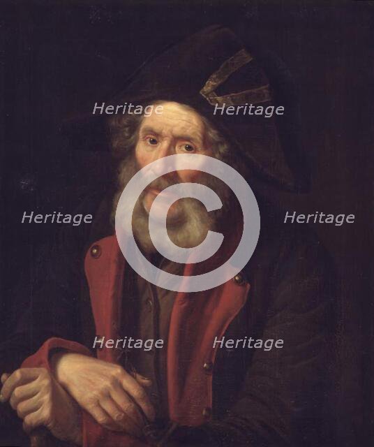 An old invalid; Portrait of a soldier, 1837-1838. Creator: Emil Baerentzen.